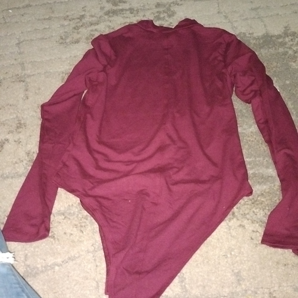 NWT A New Day Women's Burgundy Bodysuit - Picture 5 of 5